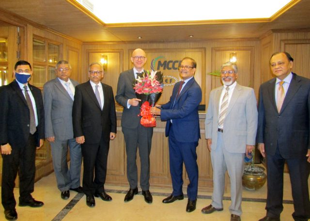 The Ambassador of the EU Delegation to Bangladesh visits MCCI’s Gulshan Office