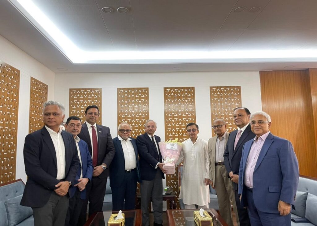 MCCI Office-Bearers Pay Courtesy Call on Mr. Khandakar Abdul Muktadir, MP, the Newly Appointed Hon’ble Minister for Commerce, Textiles & Jute, and Industry
